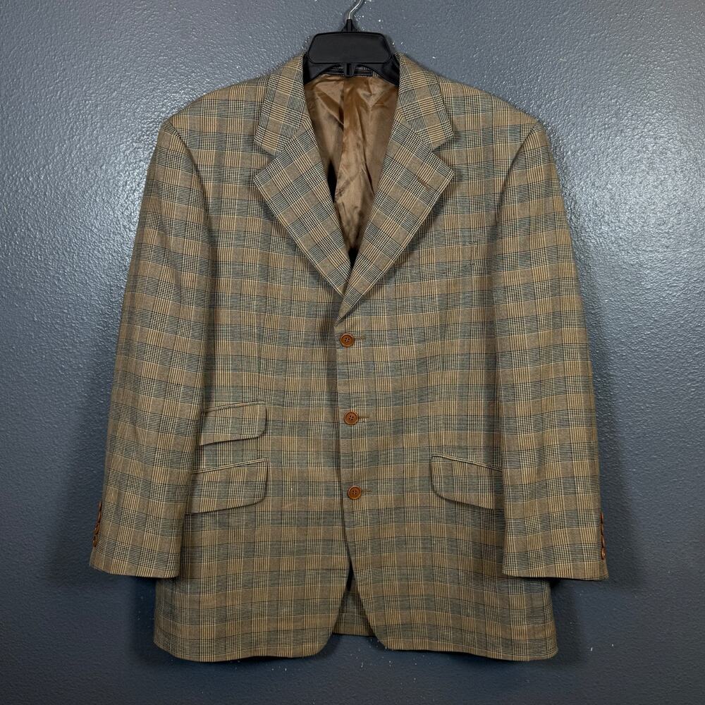Alfred Dunhill 50eu men’s beige sport coat blazer 3 dots suit jacket 100% wool